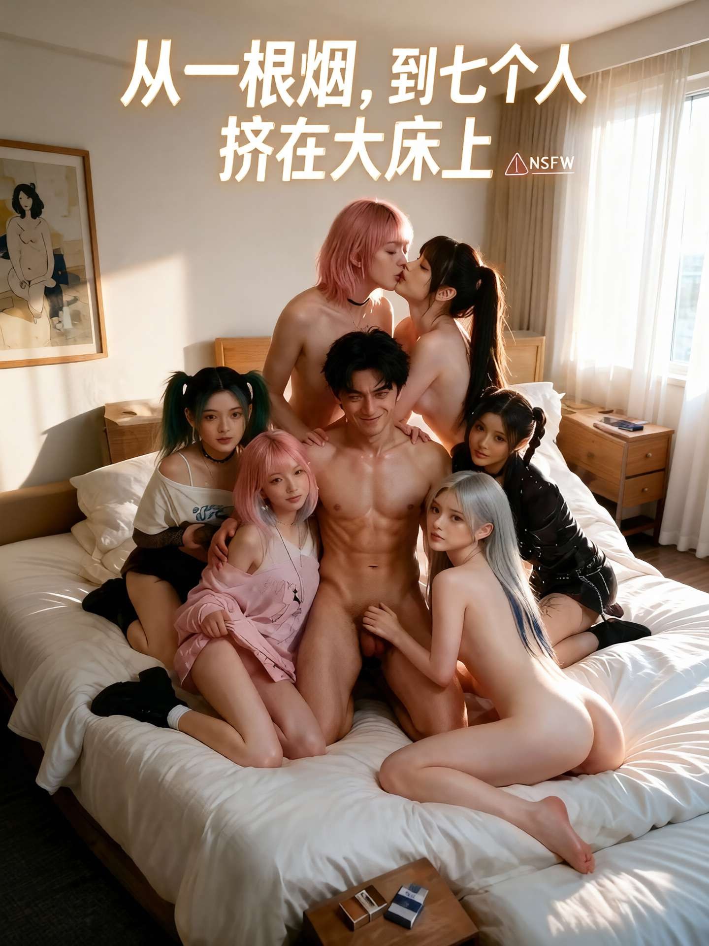 从一根烟到七个人挤在大床上